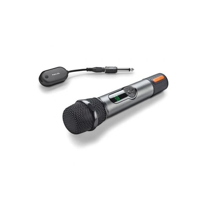 NGS Micrófono Inalámbrico Singer Star SINGERSTAR, Alcance 15m, Autonomía 30 horas, Control Volumen y Eco, Jack 3,5mm/6,3mm 2