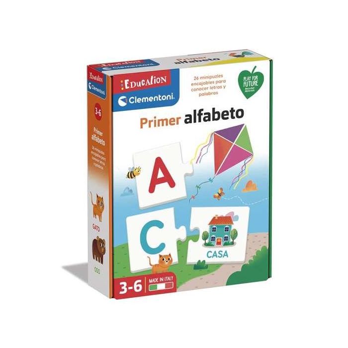 Juego primer alfabeto. 26 minipuzles encajables para conocer letras y palabras. Juego primer alfabeto. 26 minipuzles encajables para conocer letras y palabras.