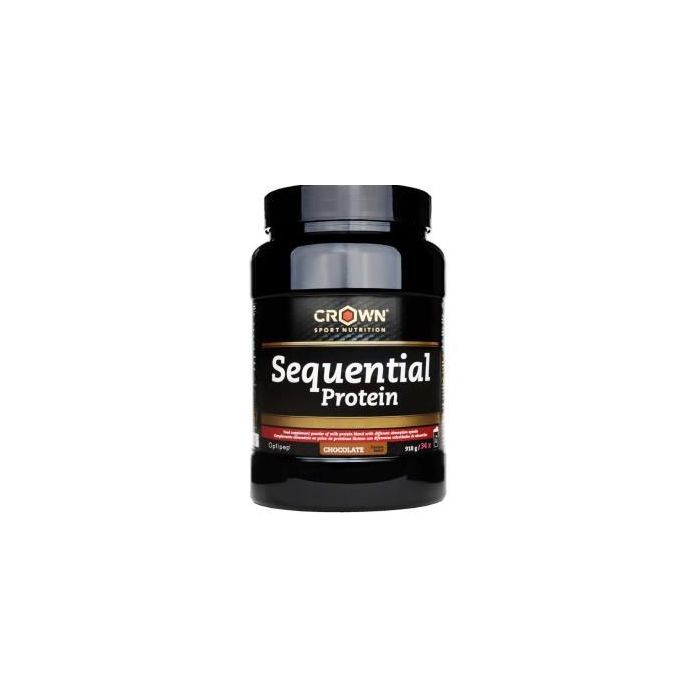 CROWN SPORT NUTRITION Sequential Protein Recuperador Nocturno de Suero y Caseína Choc 918 G