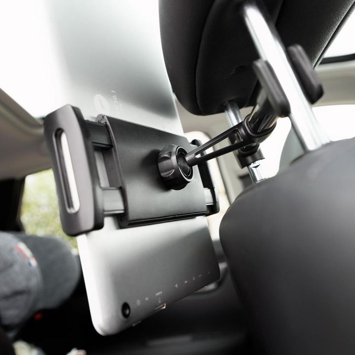 Innovagoods Soporte de tablet para coche V0103620, ajustable 12-20 cm, ABS - silicona, rotación 360° 5