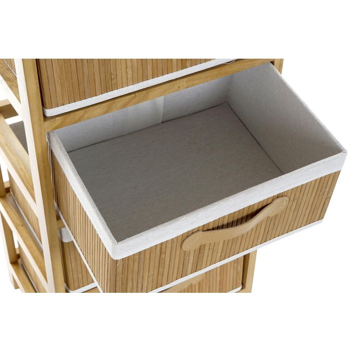 DKD Home Decor Cajonera Bambú Natural 5 Cajones 32 x 98 x 42 cm 2