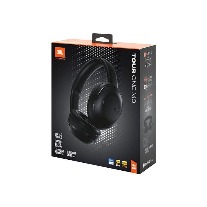 JBL TOUR ONE M3 Auriculares Diadema Inalámbricos Bluetooth 5.3 con Reducción de Ruido Adaptativa, 40h Batería, Negro