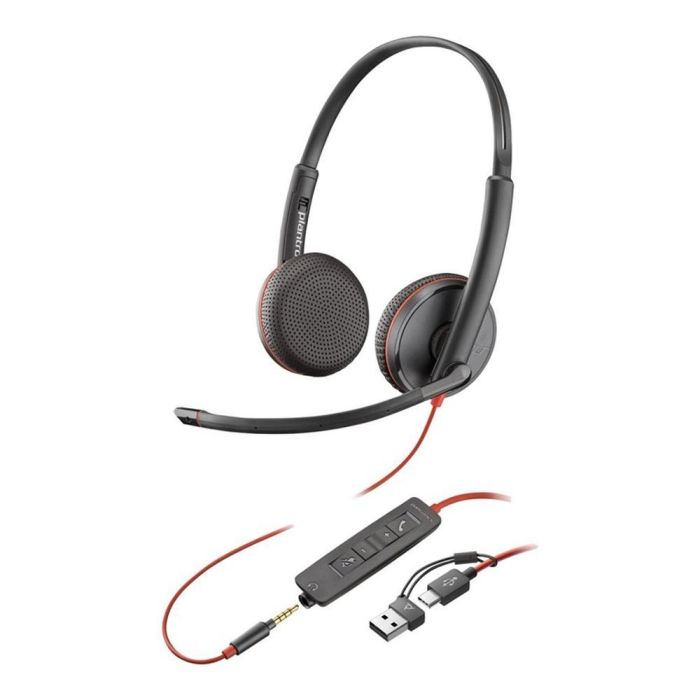 HP Blackwire 3225 3200 Series Auriculares Estéreo con Micrófono USB-C y Jack 3.5mm, Adaptador USB-C/A 0 HP Blackwire 3225 3200 Series Auriculares Estéreo con Micrófono USB-C y Jack 3.5mm, Adaptador USB-C/A 0