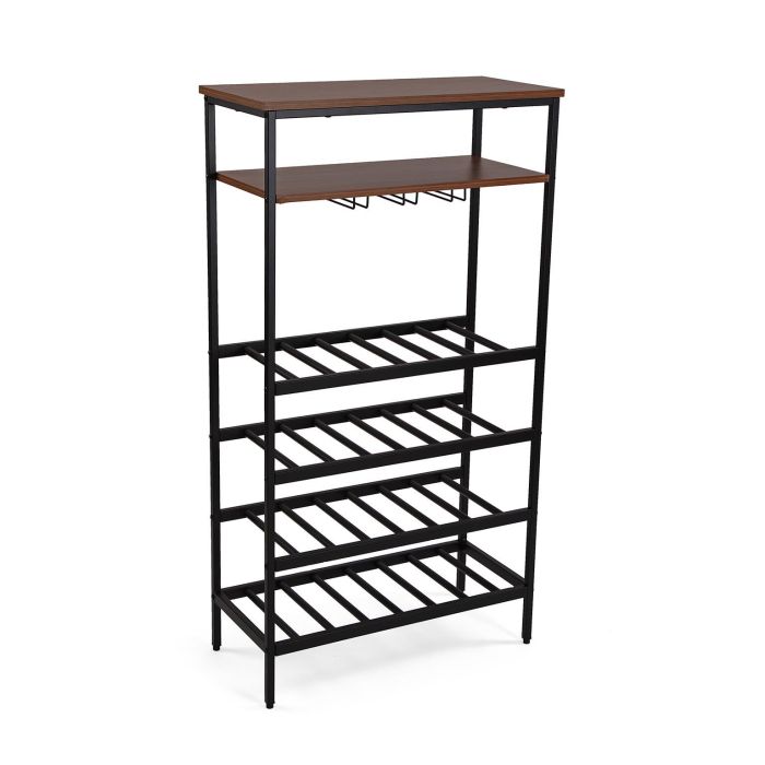 Mueble Botellero Versa 30x120 cm - Madera MDF y Metal