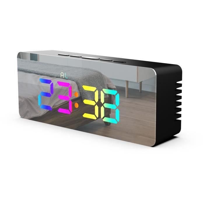 Despertador LED RGB - EVOOM - ESPEJO Despertador LED RGB - EVOOM - ESPEJO