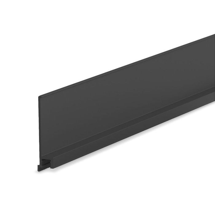 Terno Guía Superior Star Fluid 1058.355 para Armario, Sistema Deslizante 3M, Aluminio Plata Mate, Puertas hasta 80kg