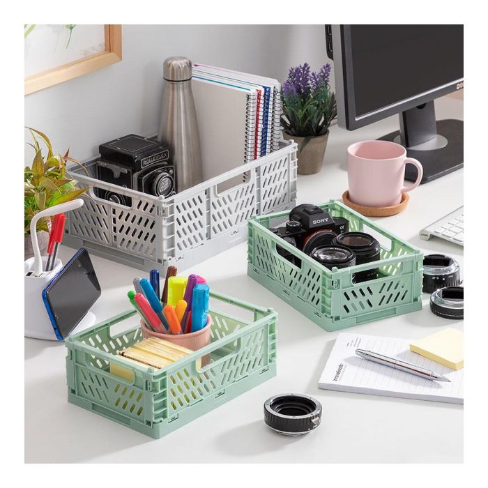 Set de 3 Cajas Organizadoras Plegables y Apilables Boxtor InnovaGoods 2 Set de 3 Cajas Organizadoras Plegables y Apilables Boxtor InnovaGoods 2