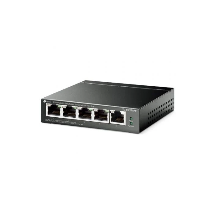 TP-LINK 5-Port Gigabit Easy Smart Switch with 4-Port PoE+ 1 TP-LINK 5-Port Gigabit Easy Smart Switch with 4-Port PoE+ 1