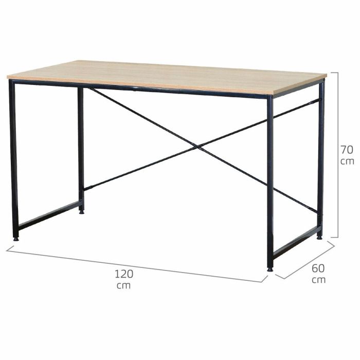 Mesa de Escritorio Max Home Acero Melamina Aglomerado 120 x 71 x 60 cm 3 Mesa de Escritorio Max Home Acero Melamina Aglomerado 120 x 71 x 60 cm 3