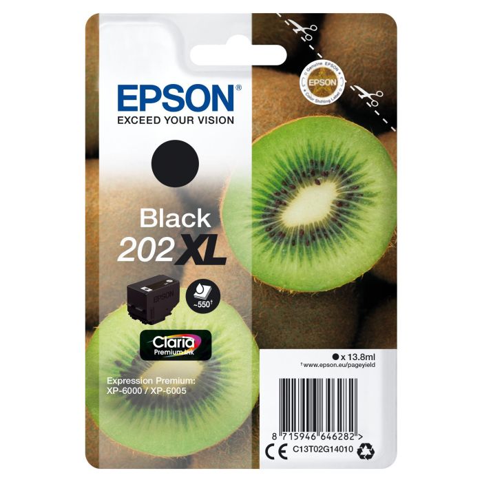EPSON Singlepack Black 202XL Claria Premium Ink