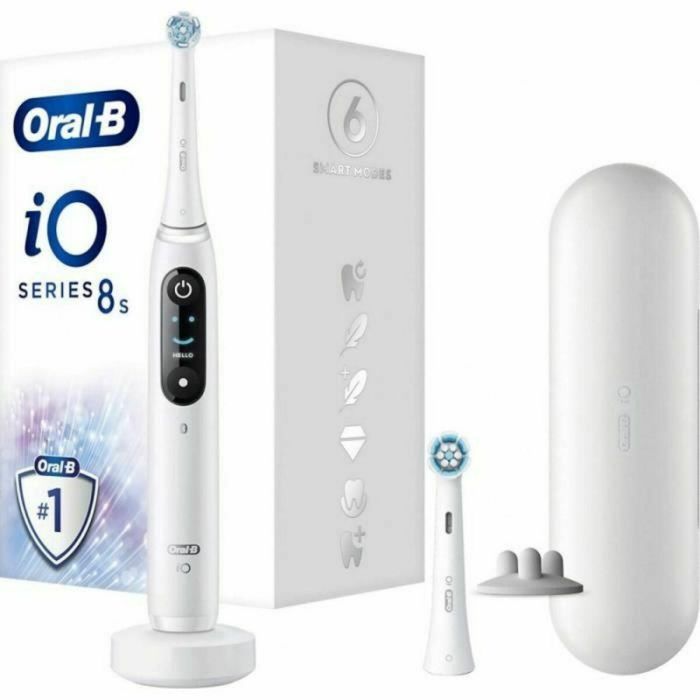 Oral-B ORA4210201408918 Cepillo de Dientes Eléctrico iO 8N para Encías Sensibles, Incluye 2 Cabezales y 1 Estuche de Viaje