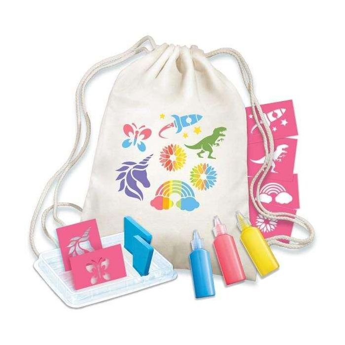 Kidz Maker Stencils para Decorar Mochilas – Kit Creativo para Niños y Niñas +5 Años Kidz Maker Stencils para Decorar Mochilas – Kit Creativo para Niños y Niñas +5 Años