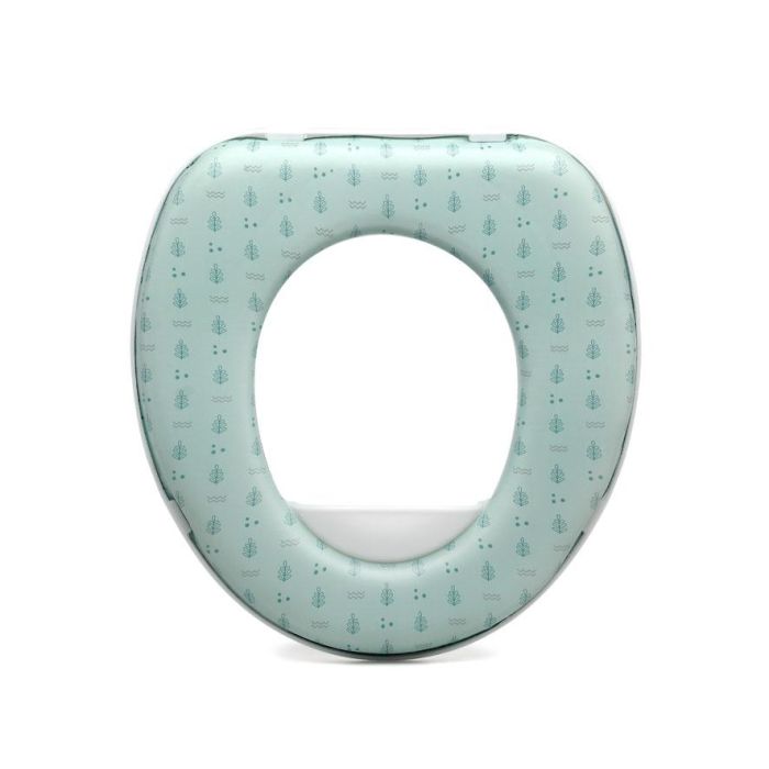 KioKids Asiento Reductor de WC Acolchado para Niños +12 Meses - Color Salvia, Colección Petits Moments 1