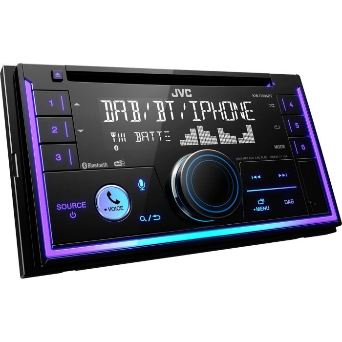 JVC KW-DB95BT Autorradio 2 DIN Negro con Bluetooth, USB, Reproductor CD y compatibilidad Amazon Alexa 2 JVC KW-DB95BT Autorradio 2 DIN Negro con Bluetooth, USB, Reproductor CD y compatibilidad Amazon Alexa 2
