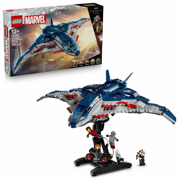 LEGO Marvel 76325 Vengadores: La Era de Ultrón Quinjet Juego de Construcción para Niños 8