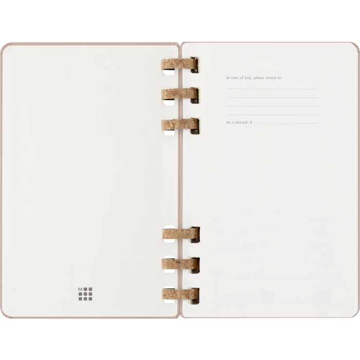 Moleskine DHSPP2912MWH3Y26 Agenda 2026 Tapa Dura 12 Meses Espiral L 13 x 21 cm Almendra 3