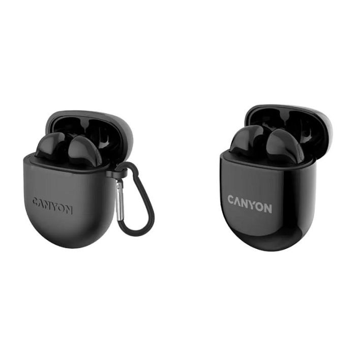 Canyon TWS-6 Auriculares True Wireless In-Ear-Buds Bluetooth 5.3 Negro Llamadas/Música/Deporte Uso Diario 21h 5