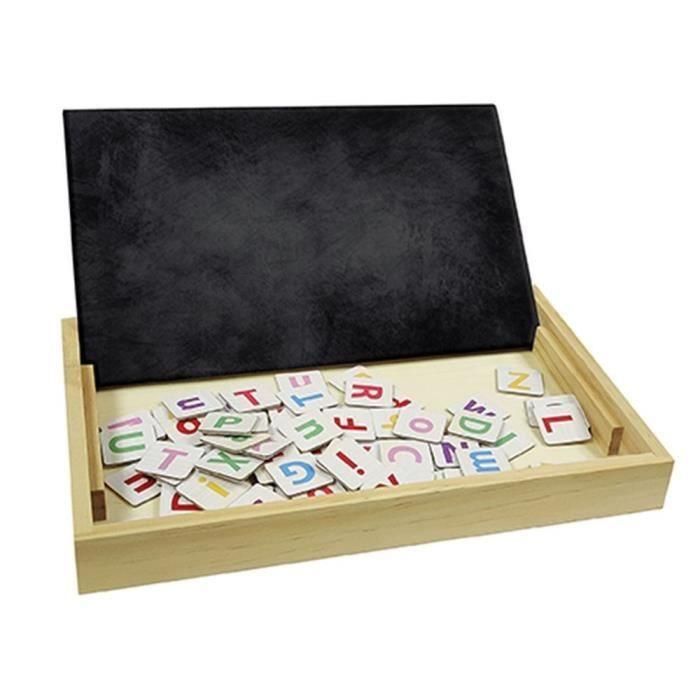 Lexibook Escuela de Palabras Bilingüe Francés Inglés Bio Toys - Juego Educativo de Madera 50 Tarjetas Vocabulario +3 Años 1
