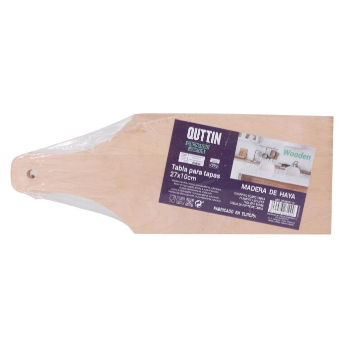 Tabla de Tapas Quttin 27x10 cm con mango (12 Unidades) 3 Tabla de Tapas Quttin 27x10 cm con mango (12 Unidades) 3