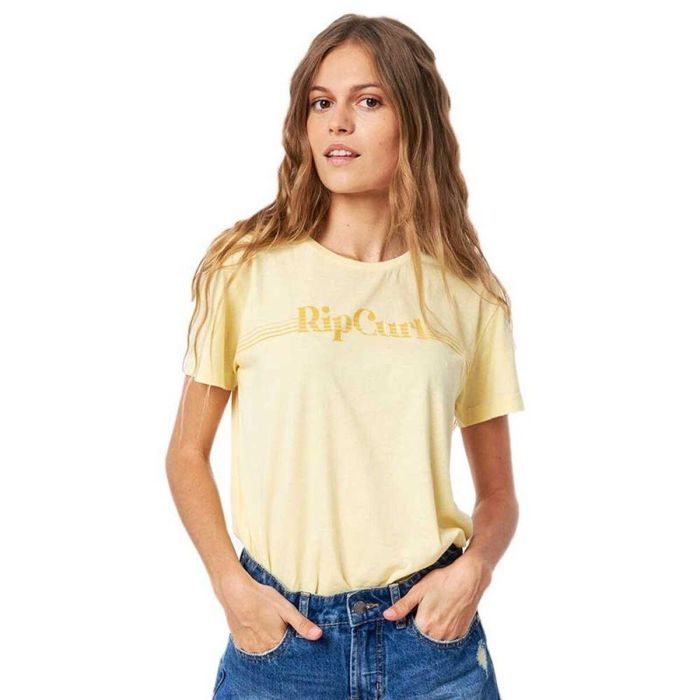 Camiseta de Manga Corta Mujer Rip Curl GTERO5-4094 Limón (XS)