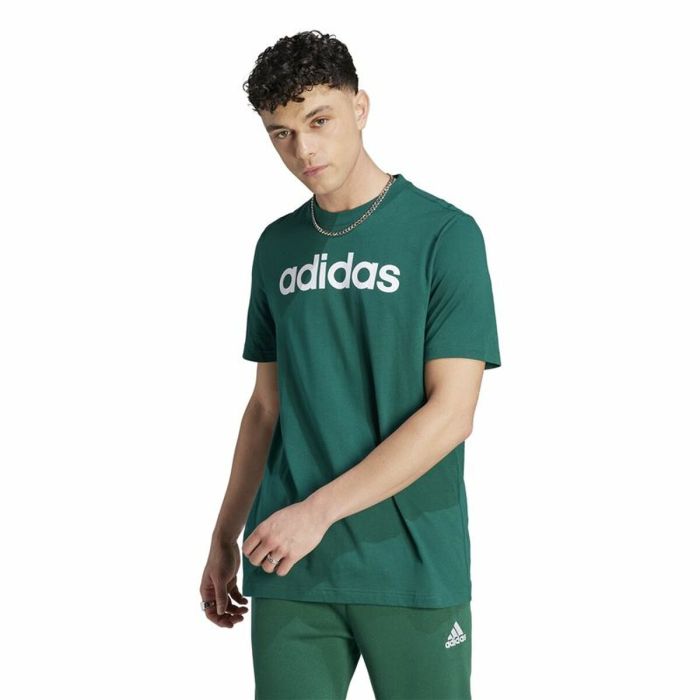 Camiseta de Manga Corta Hombre Adidas Linear Sj Oliva S 4 Camiseta de Manga Corta Hombre Adidas Linear Sj Oliva S 4