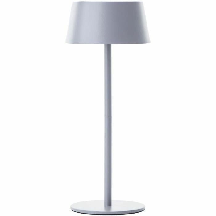 Brilliant BRI4004353437724 Lámpara de mesa para exterior PICCO LED Solar 5W, de metal y plástico, gris esmerilado 3