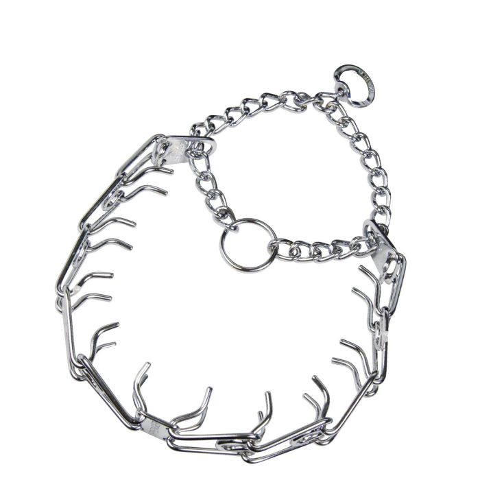 Hs Sprenger Collar de Entrenamiento para Perros Acero Cromado con Anilla Giratoria, 3mm x 55cm, Eslabones Ensamblados, hasta 40 kg