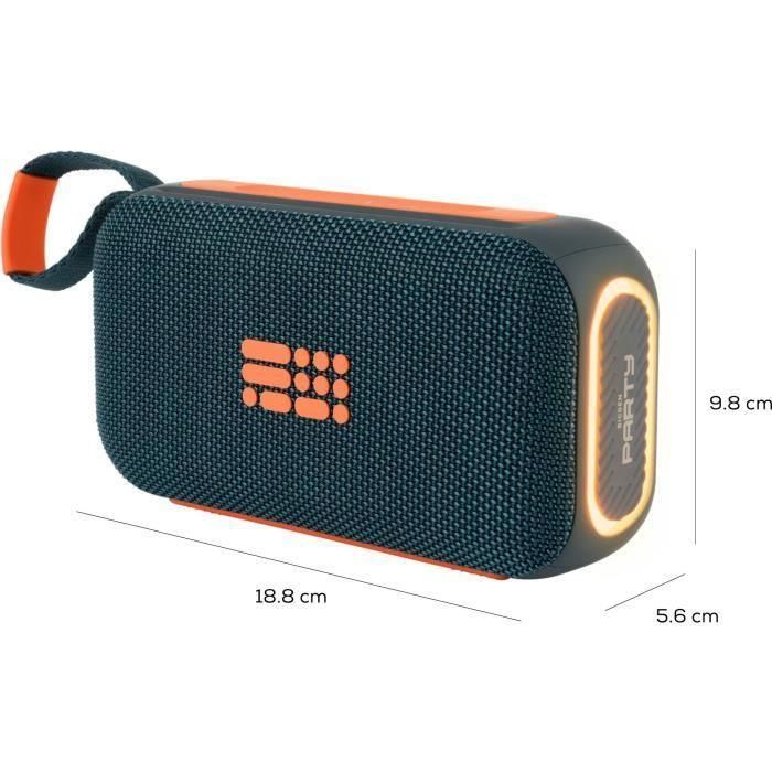 Bigben Party BIG1747348012037 Altavoz Bluetooth luminoso Azul y naranja 2