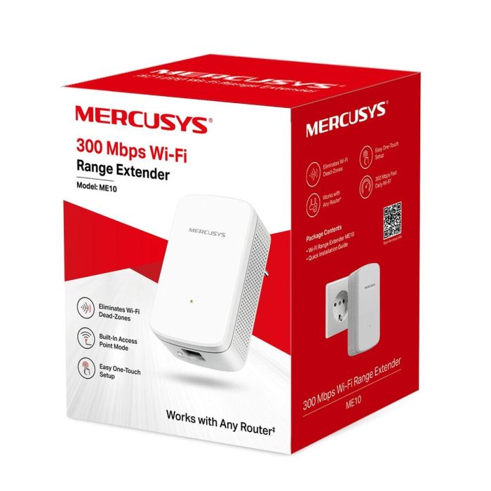 Mercusys ME10 Repetidor de Red Wi-Fi 300 Mbps N (Wi-Fi 4) Blanco 9 Mercusys ME10 Repetidor de Red Wi-Fi 300 Mbps N (Wi-Fi 4) Blanco 9