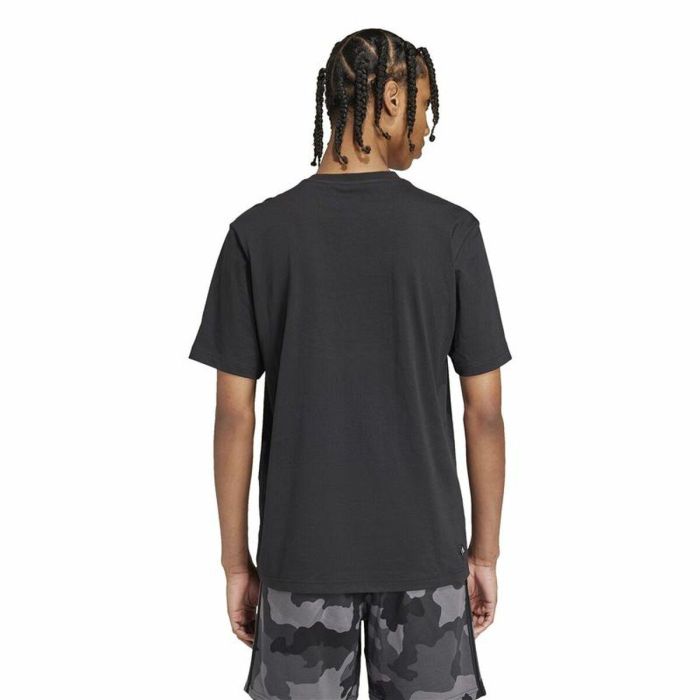 Camiseta de Manga Corta Hombre Adidas Remoji Pocket Graphic Negro 3