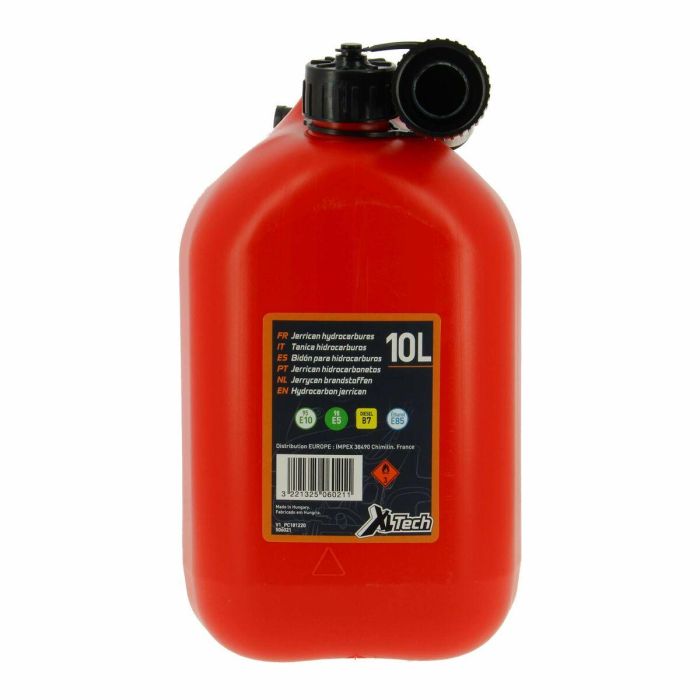 XL TECH 506021 Bidón de plástico 10 Litros Homologado para Hidrocarburos 13 XL TECH 506021 Bidón de plástico 10 Litros Homologado para Hidrocarburos 13