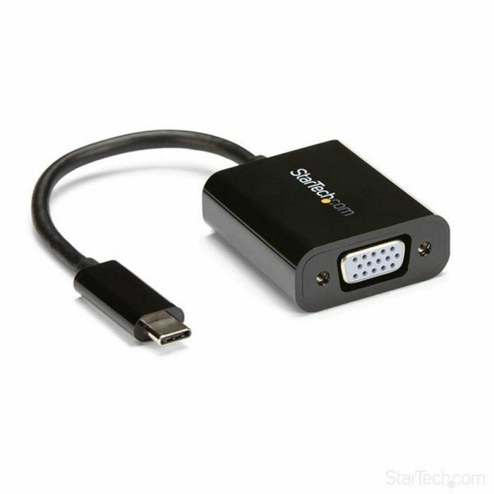 Adaptador USB C a VGA Startech CDP2VGA Negro Adaptador USB C a VGA Startech CDP2VGA Negro