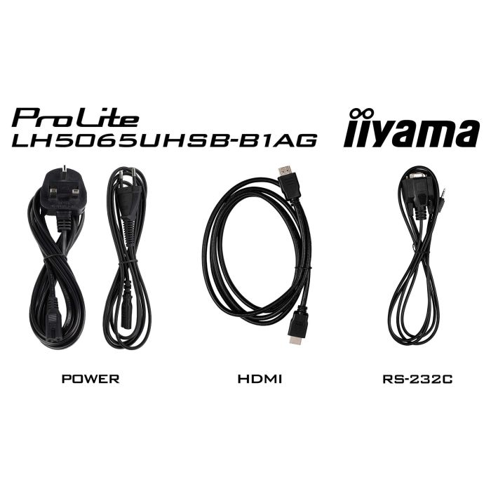 Iiyama LH5065UHSB-B1AG Monitor 50" UHD VA Panel 800cd/m 24/7 Operation 14
