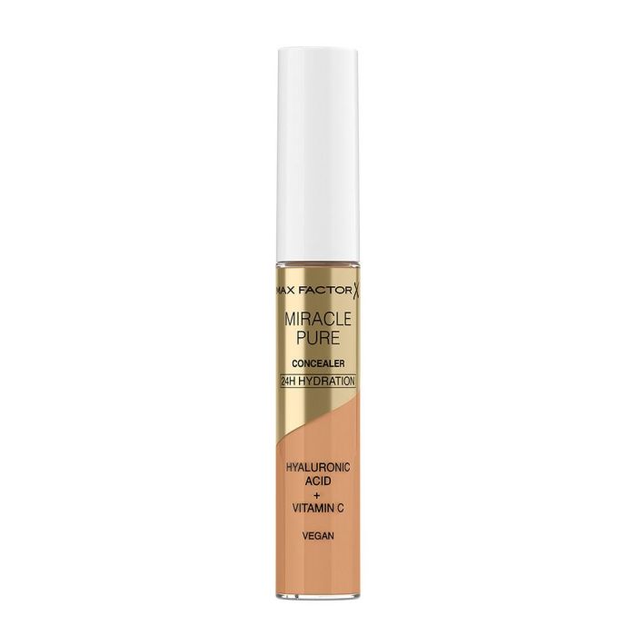 Max Factor MIRACLE PURE Concealers #4, Corrector Maquillaje 7,8 ml, Vegano, Vitamina C, Ácido Hialurónico Max Factor MIRACLE PURE Concealers #4, Corrector Maquillaje 7,8 ml, Vegano, Vitamina C, Ácido Hialurónico