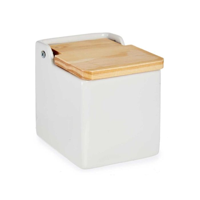 Salero Blanco Cuadrado Con Tapa Vessia 10X10CM (24 Unidades) 1 Salero Blanco Cuadrado Con Tapa Vessia 10X10CM (24 Unidades) 1