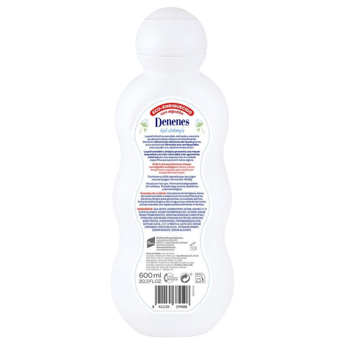 Denenes Protech Gel-Champú Piel Atópica 600 ml 1