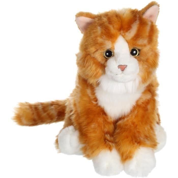 Peluche - Gipsy Toys - Gato Mimiz - 28cm - Rojo/Blanco