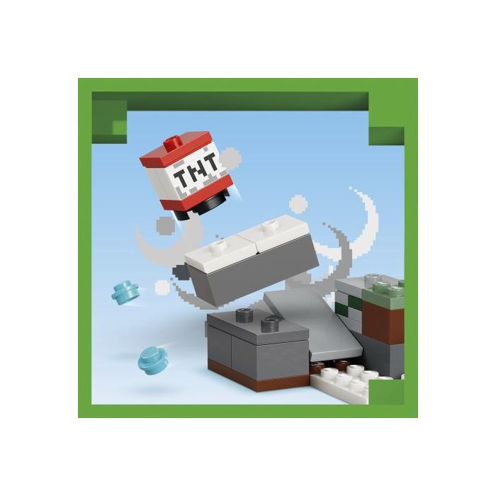 LEGO 21583 Minecraft La Aventura de Steve en la Taiga - Set de Construcción 79 Piezas con Figura de Steve, Creeper, Zorro y Conejo para Niños +6 Años