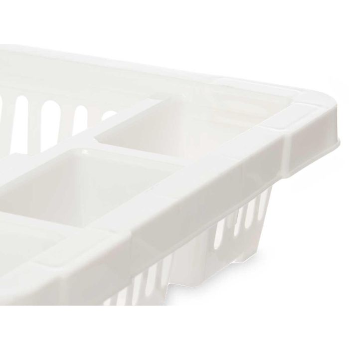 Escurridor Plato Plastico Pequeño Blanco Kinvara 42X7CM (24 Unidades) 3 Escurridor Plato Plastico Pequeño Blanco Kinvara 42X7CM (24 Unidades) 3