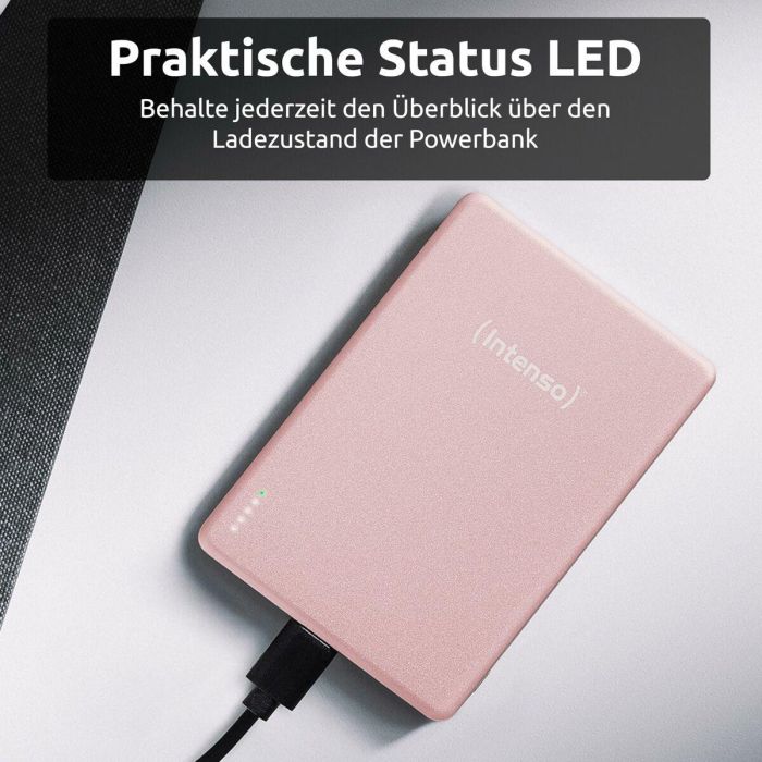 Intenso MW5000 Powerbank MagSafe Magnético Rosado 5000mAh Carga Inalámbrica USB-C para iPhone 2 Intenso MW5000 Powerbank MagSafe Magnético Rosado 5000mAh Carga Inalámbrica USB-C para iPhone 2