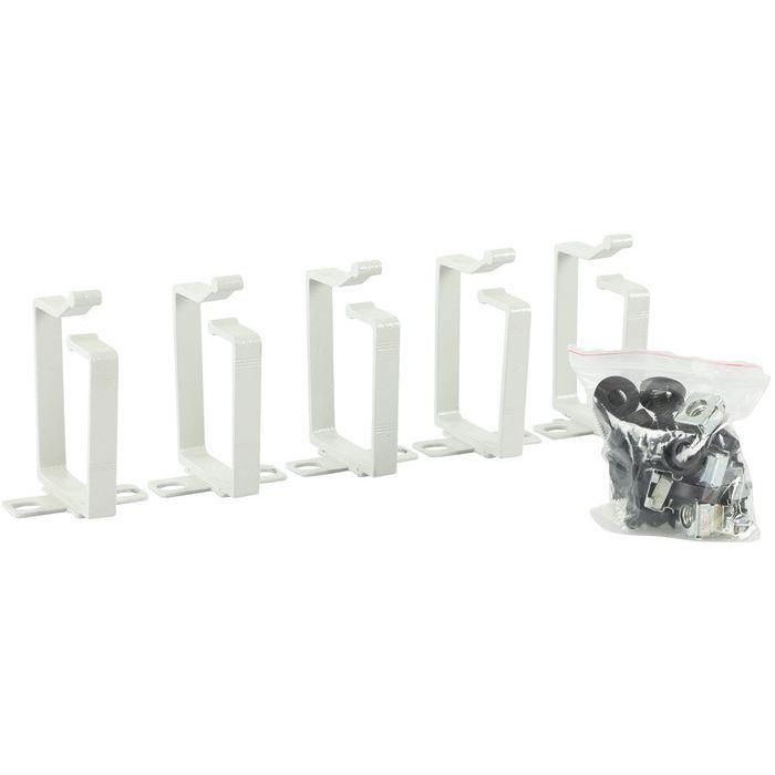 Lanview by Logon CABLE ORGANIZER HOOK SET, ALUMINUM 44x60mm, 5 PCS Lanview by Logon CABLE ORGANIZER HOOK SET, ALUMINUM 44x60mm, 5 PCS