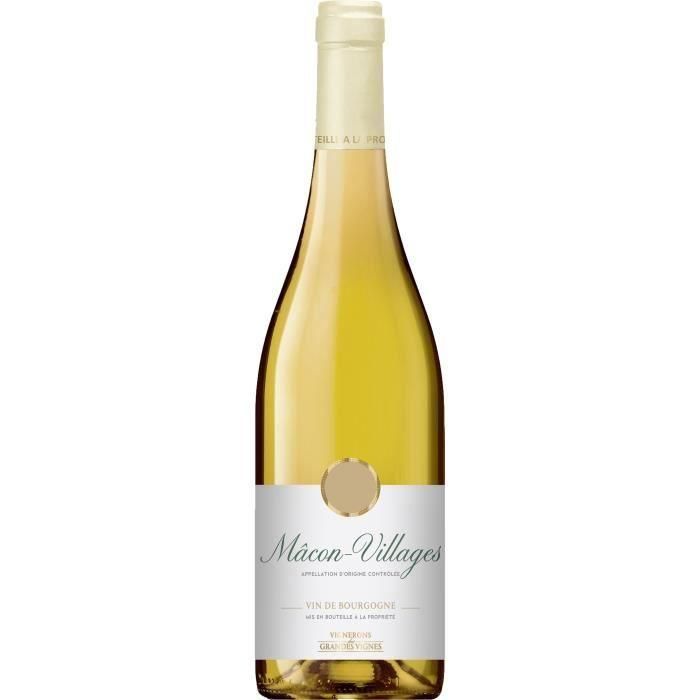 Vignerons des Grandes Vignes 2017 Mâcon-Villages - Vino blanco borgoña Vignerons des Grandes Vignes 2017 Mâcon-Villages - Vino blanco borgoña