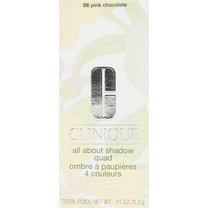 Clinique ALL ABOUT SHADOW quad #06-pink chocolate - Compacto de Sombras de Ojos 4.8 gr, 4 Tonalidades Versátiles 4