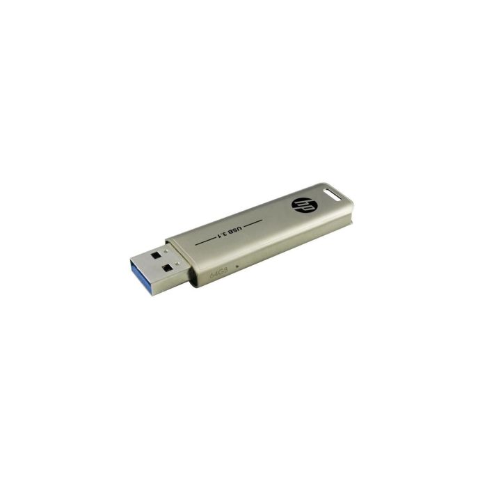 HP x796w Unidad Flash USB 64 GB USB 3.2 Gen 1 (3.1 Gen 1) Tipo A Plata. Llavero. 75 MB/s Lectura. Compacta para archivos. 1