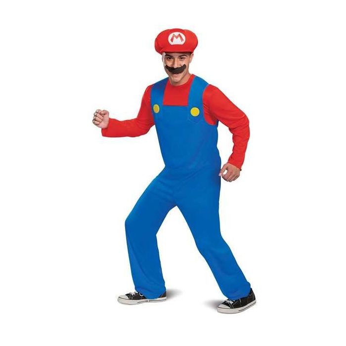 Disfraz adulto nintendo super mario lujo talla l-XL Disfraz adulto nintendo super mario lujo talla l-XL