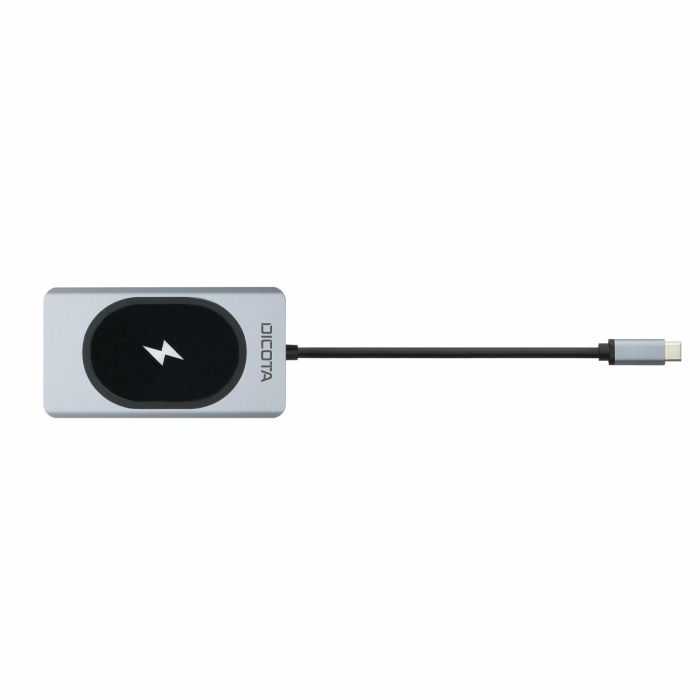 D Dicota USB-C 10-in-1 Charging Hub 4K PD 100W silver 4