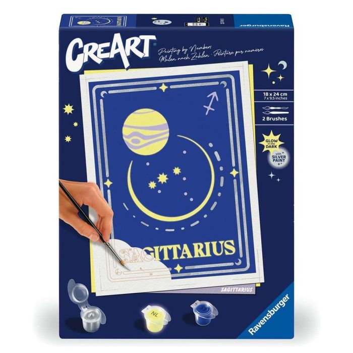 Ravensburger Creart Kit Pintar Con Números Serie Trend D Zodiac Sagitario