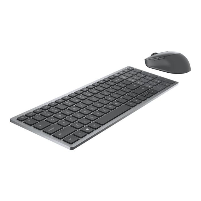 Dell KM7120W Kit Teclado y Ratón Inalámbrico Multi-Device, Conexión Bluetooth y 2.4 GHz, Compatible con Windows/MacOS, Gris Titanio 1