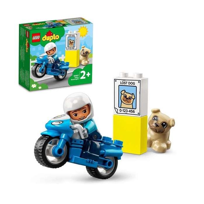 Juego de construccion rescate moto de policia lego duplo 1 Juego de construccion rescate moto de policia lego duplo 1