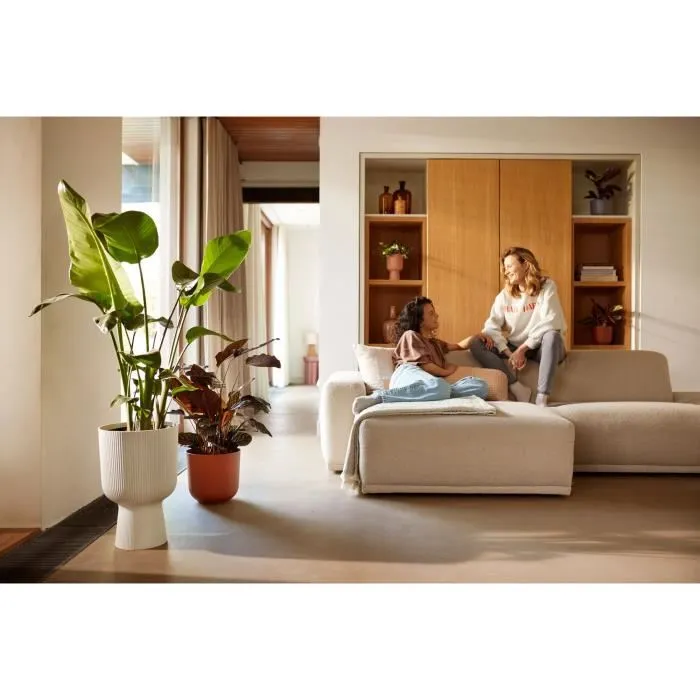 Elho ELH2904503045100 Maceta Vibes Fold Coupe Blanca L 30 x An 29,5 x Al 45 cm Interior 100% reciclado 3